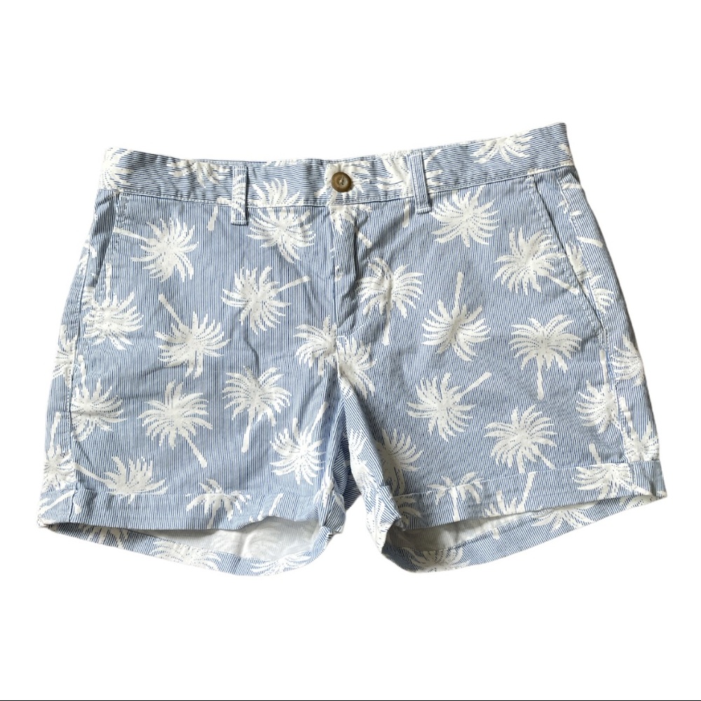 EUC GAP 4” Girlfriend Shorts Palm Print Size 6